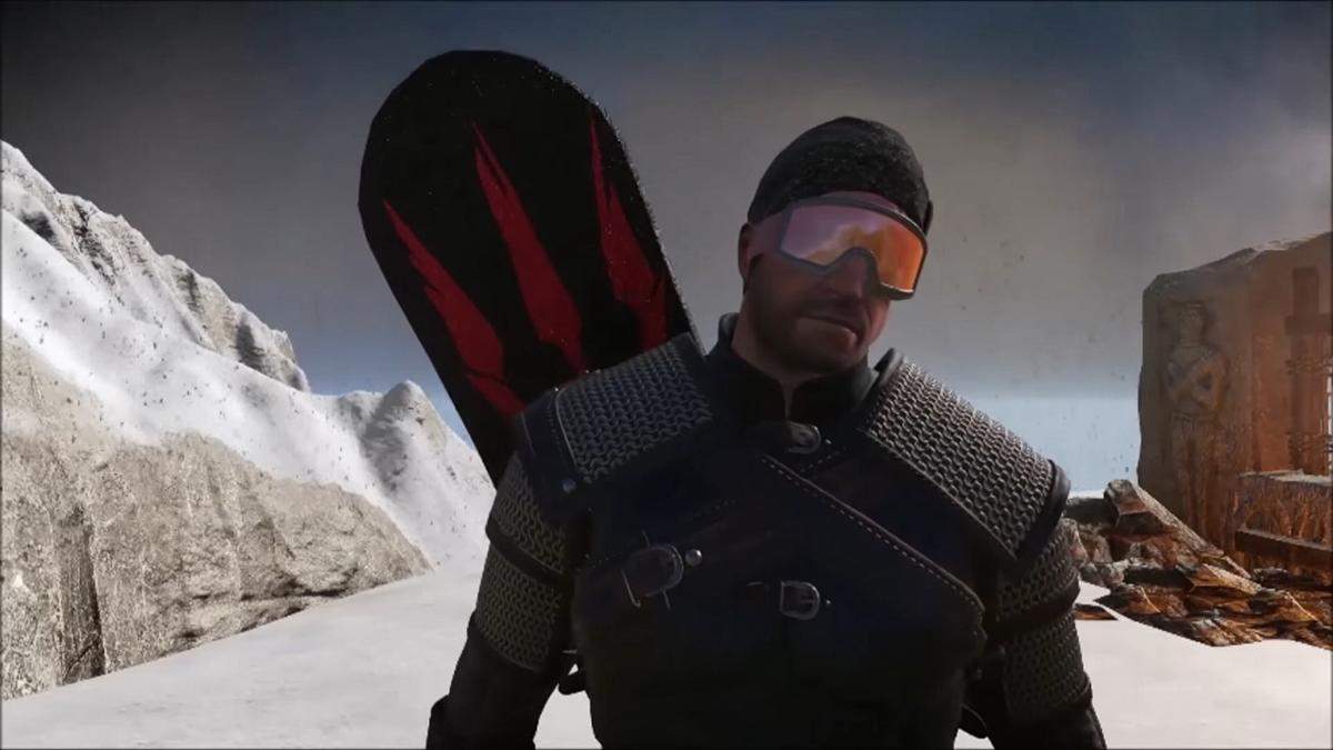 Моди для The Witcher 3: сноуборд для Геральта та катана із Cyberpunk Моди для The Witcher 3: сноуборд для Геральта та катана із Cyberpunk
