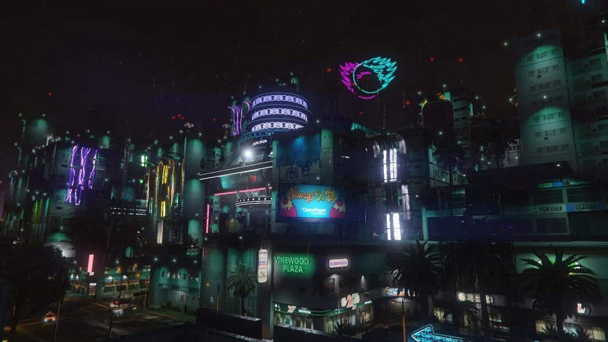 В GTA V воспроизвели Найт-Сити из видеоигры Cyberpunk 2077 – видео В GTA V воспроизвели Найт-Сити из видеоигры Cyberpunk 2077 – видео
