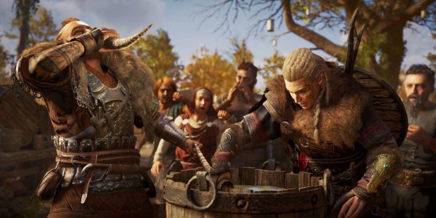 Святковий баг з Assassin's Creed Valhalla: герой постійно п'яніє Святковий баг з Assassin's Creed Valhalla: герой постійно п'яніє