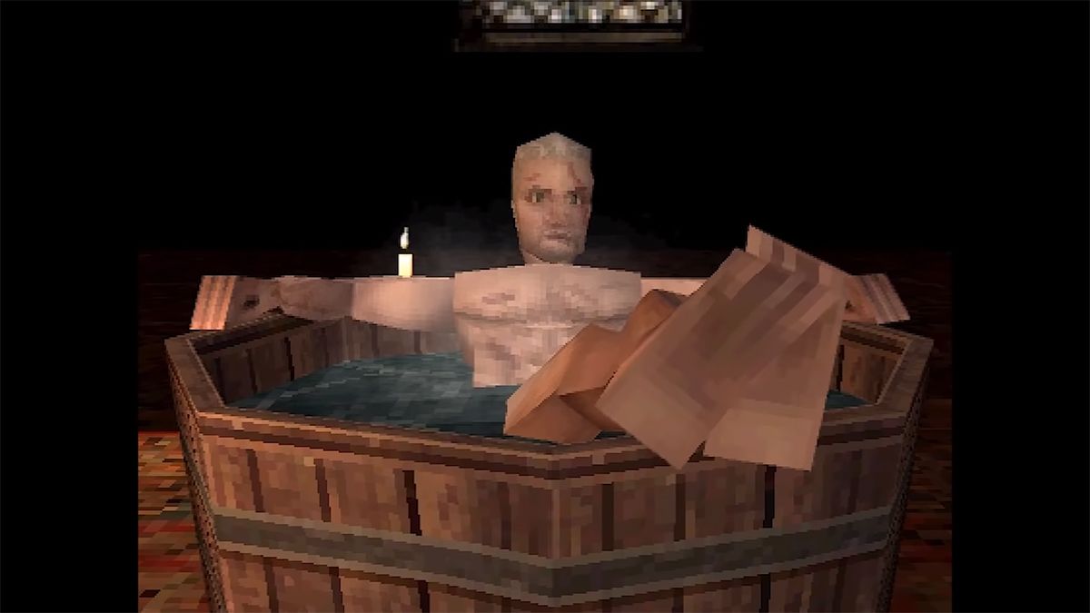 The Witcher 3 на PlayStation 1: энтузиаст воссоздал сцену из Геральтом