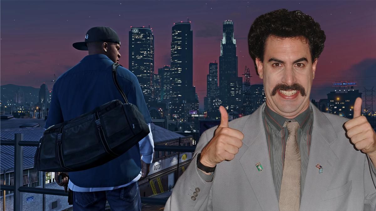 Борат Сагдиев посетил Лос Сантос из GTA V в смешном видео Борат Сагдиев посетил Лос Сантос из GTA V в смешном видео