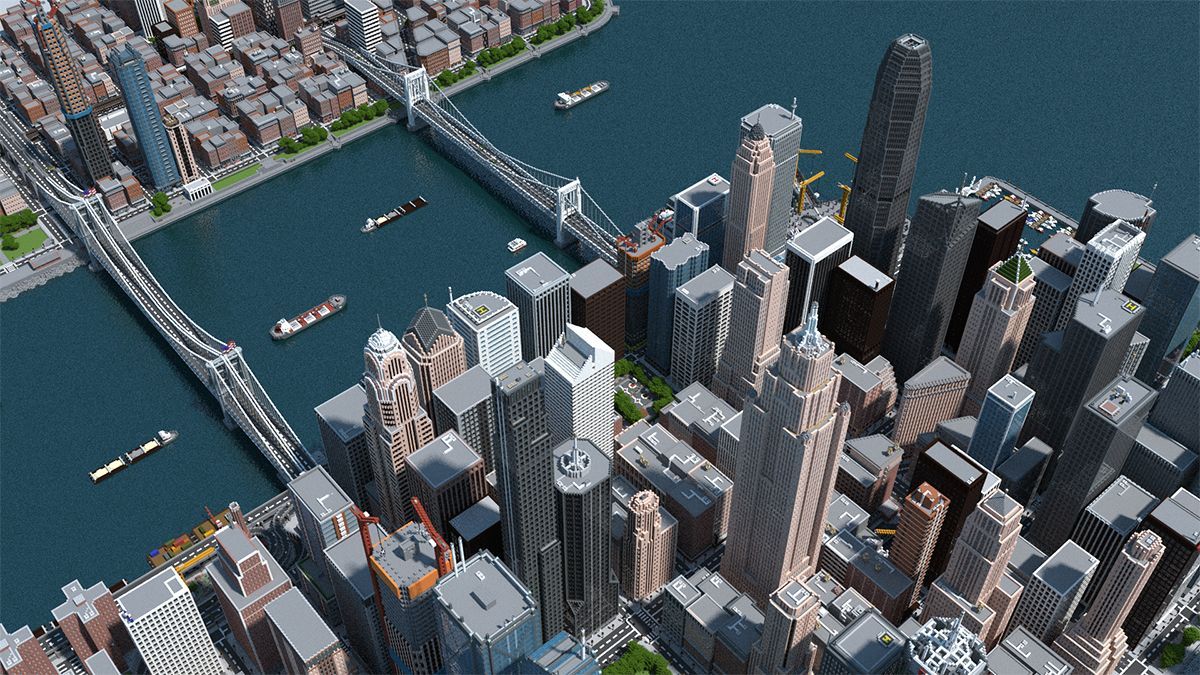 Ярый майнкрафтер построил удивительный мегаполис, потратив на это 3 года
