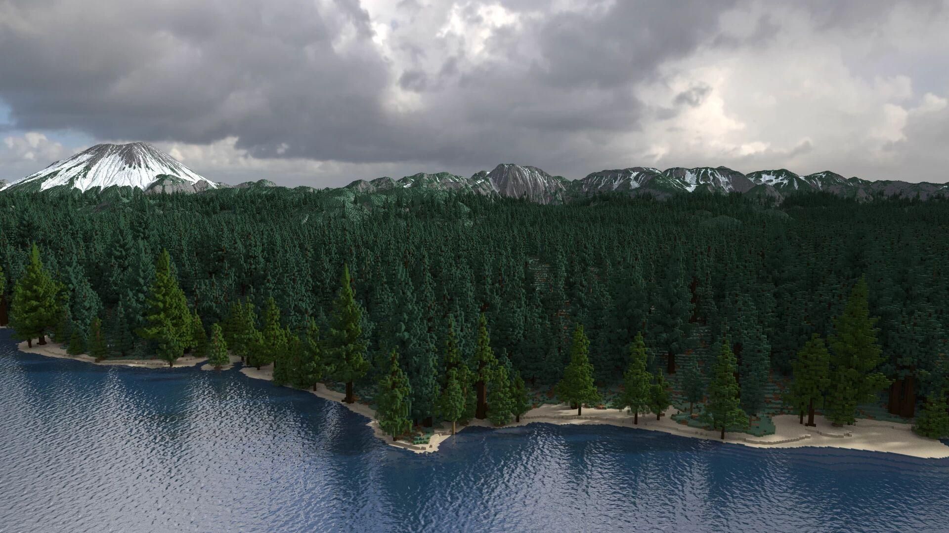 Геймер створив фотореалістичний ландшафт у Minecraft