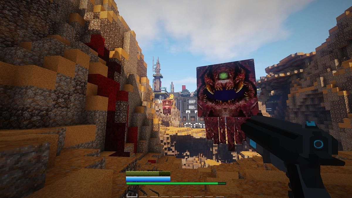 Гравець у Minecraft вже майже рік створює мапу з гри DOOM