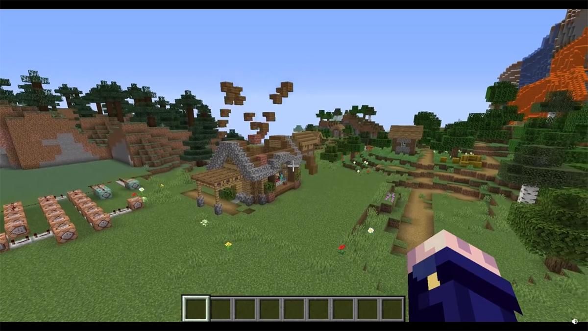 Гравець у Minecraft показав будинок, який збирається автоматично