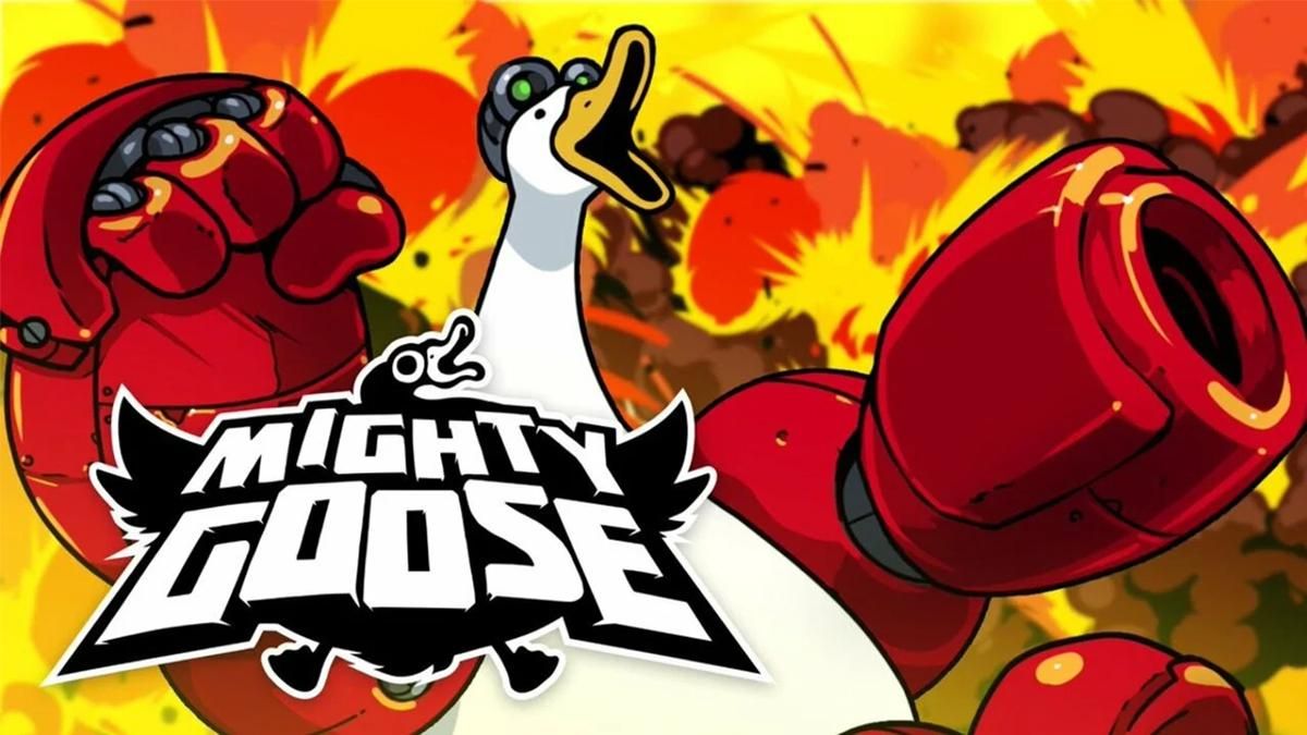 Космический гусь-киборг-убийца в игре Mighty Goose Космический гусь-киборг-убийца в игре Mighty Goose