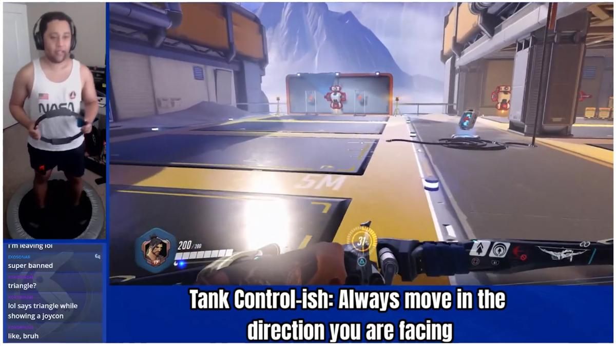 Геймер винайшов спосіб грати в Overwatch та займатися спортом одночасно Геймер винайшов спосіб грати в Overwatch та займатися спортом одночасно