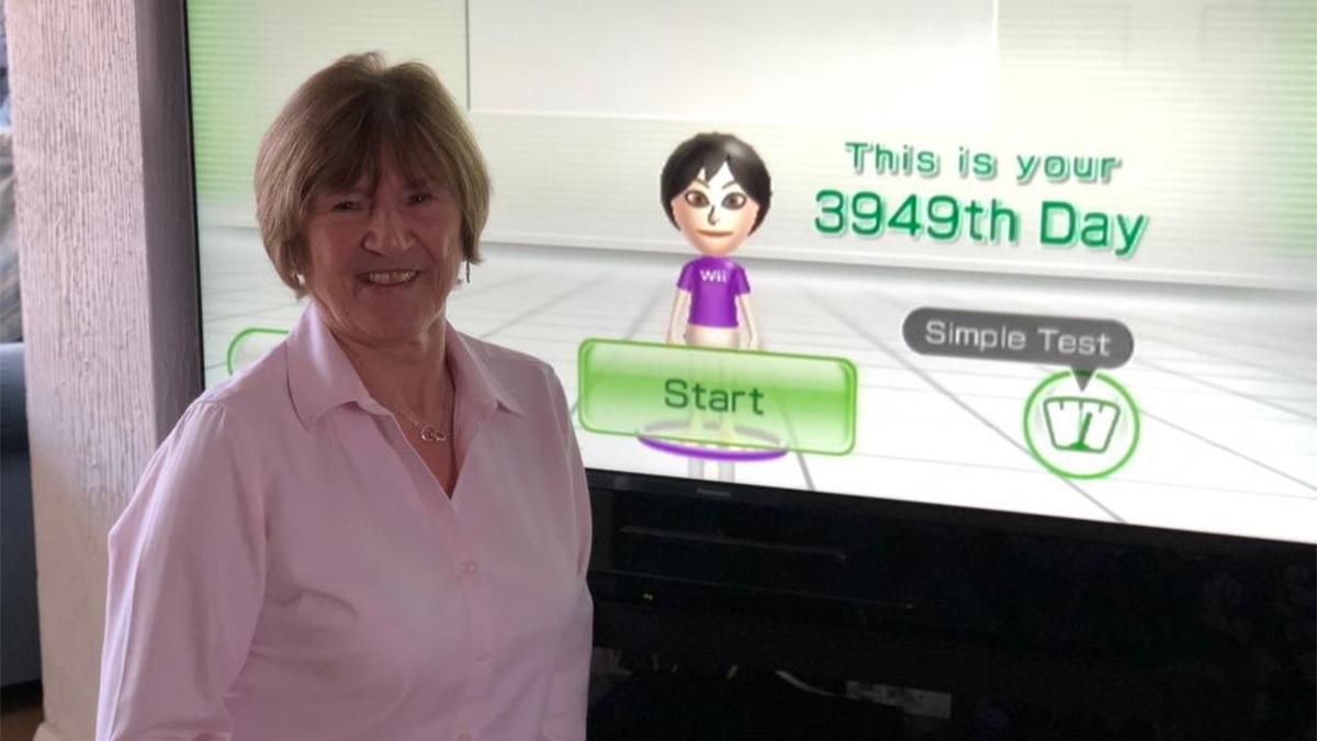 Бабуся-геймерка провела близько 5000 днів у грі Wii Fit