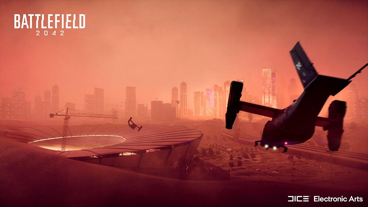 Battlefield 2042: пылевая буря, торнадо и технологии будущего