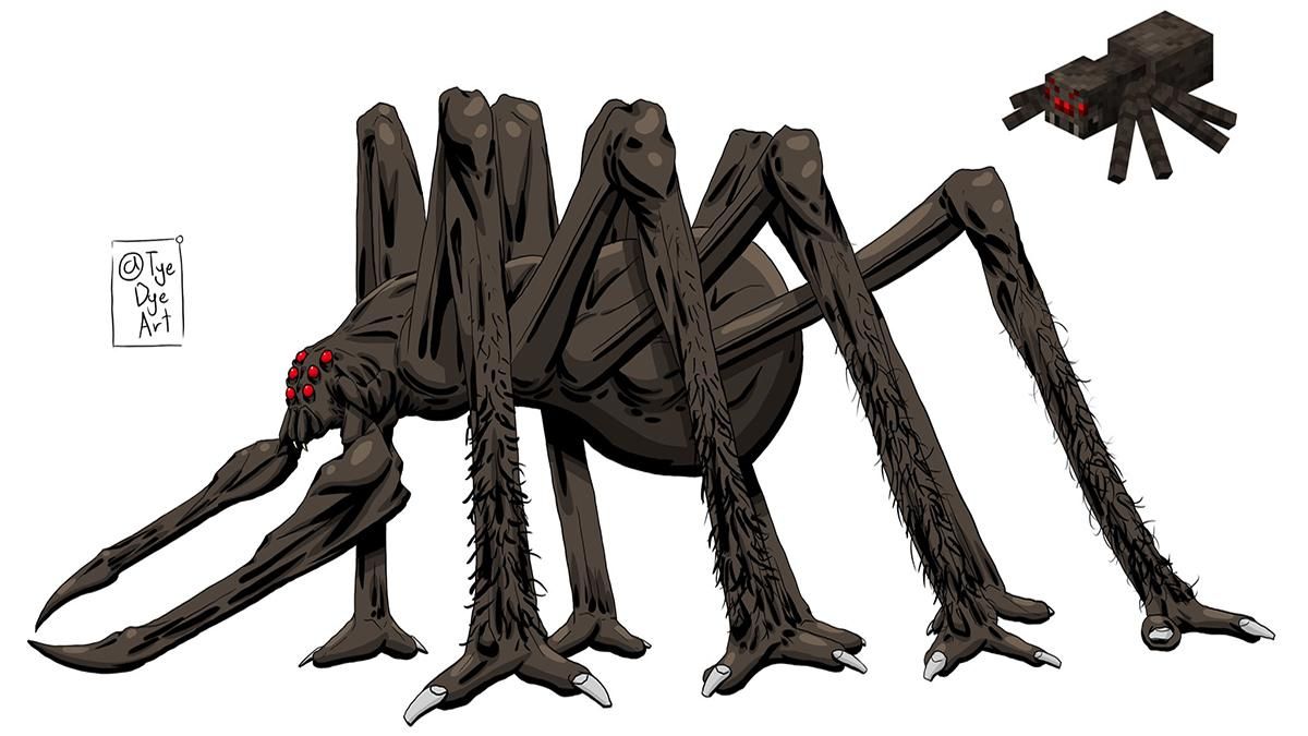 Энтузиаст решил изменить дизайн вражеских мобов с Minecraft Энтузиаст решил изменить дизайн вражеских мобов с Minecraft