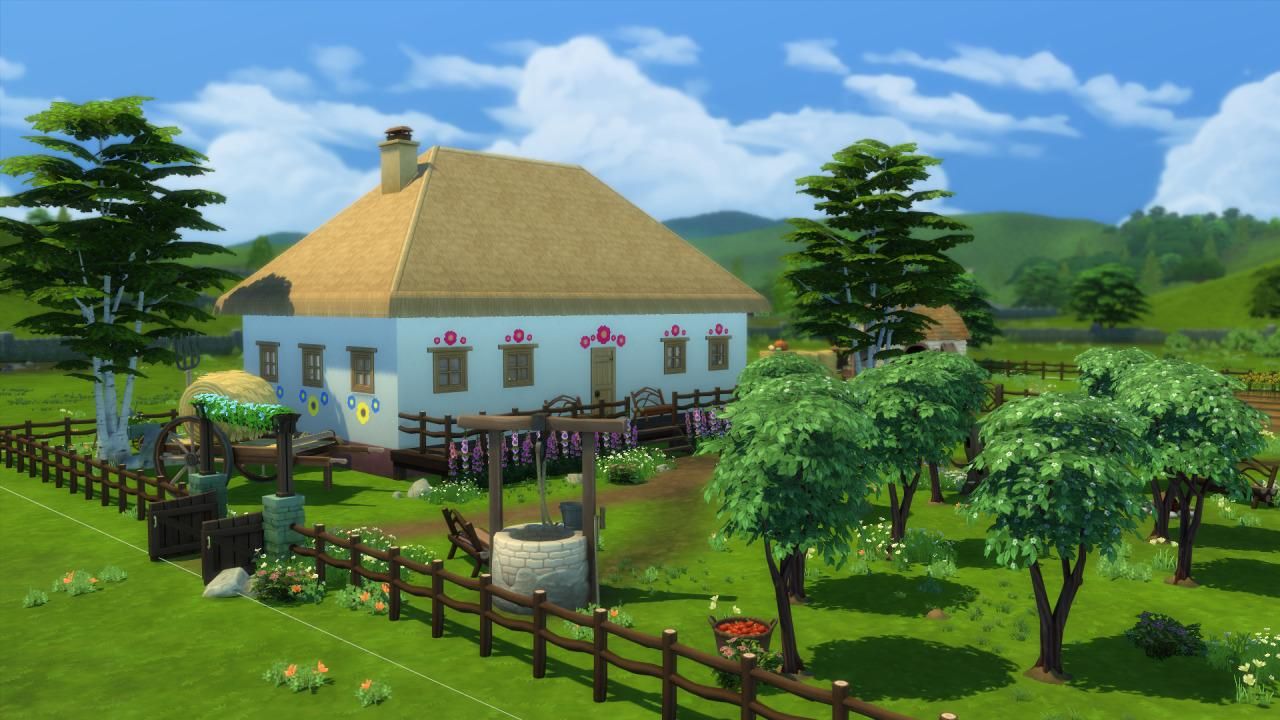 Девушка воссоздала традиционный украинский дом в The Sims 4