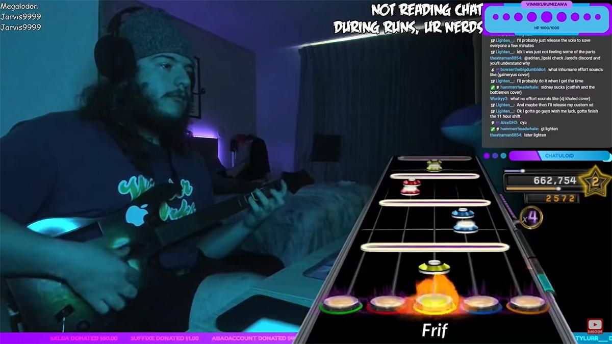 Идеальное исполнение: геймер прошел на 100% "невозможный" трек с Guitar Hero - Игры - Games