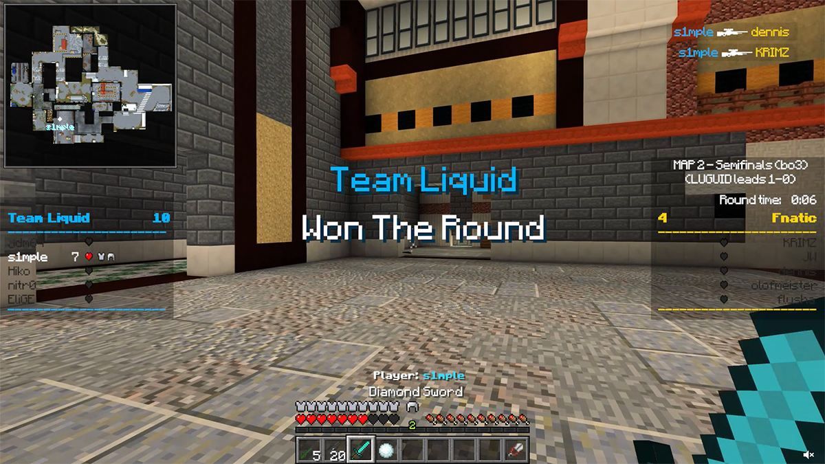 Майже 2 місяці роботи: ентузіаст відтворив у відеогрі Minecraft легендарний хайлайт з CS:GO - Ігри - games Майже 2 місяці роботи: ентузіаст відтворив у відеогрі Minecraft легендарний хайлайт з CS:GO - Ігри - games