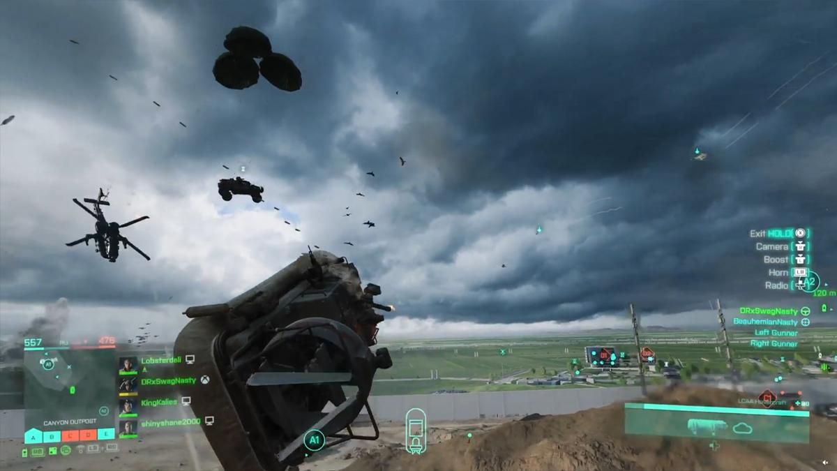 Один на миллион: игрок Battlefield 2042 показал эффектное уничтожение вражеского вертолета - Игры - Games