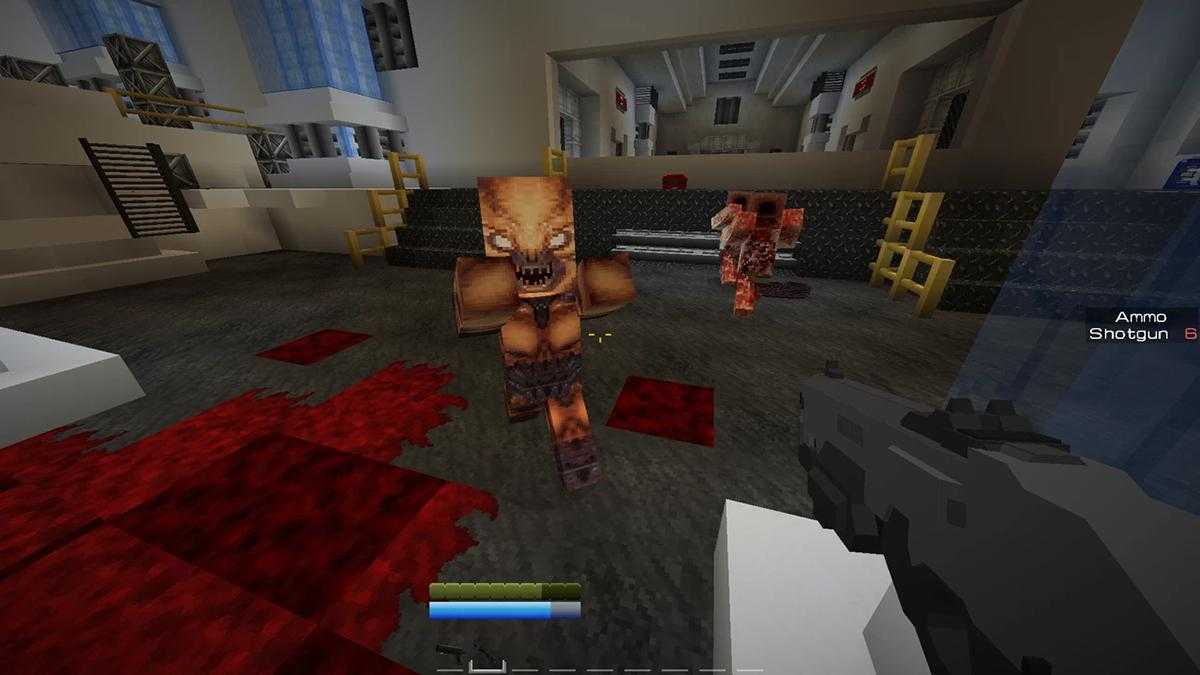 Почти два года работы: энтузиаст воссоздал DOOM на игровом движке Minecraft  - Игры - Games