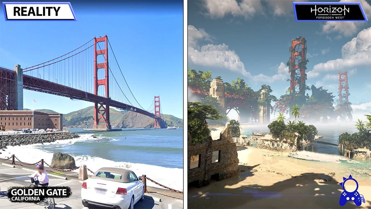 Блогер показал, как выглядят локации с Horizon Forbidden West в реальности - Игры - Games