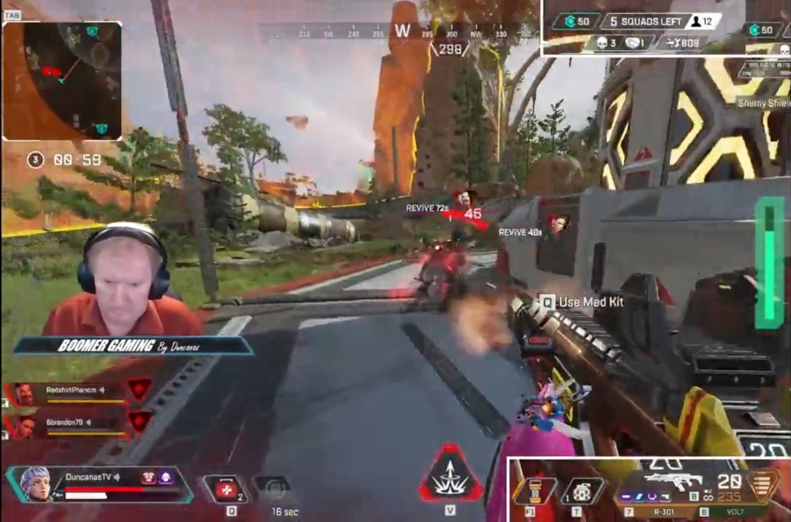 56-річний стрімер Apex самотужки знищив 2 ворожі команди 56-річний стрімер Apex самотужки знищив 2 ворожі команди