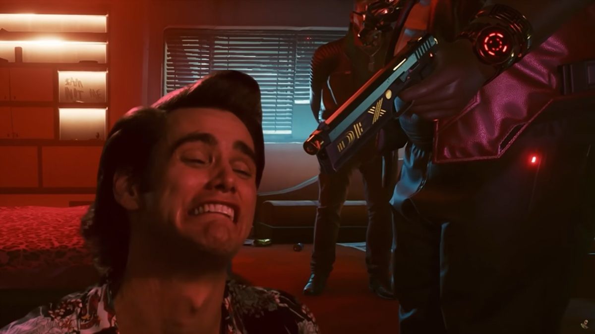 Ейс Вентура потрапив у Cyberpunk 2077: кумедне відео Ейс Вентура потрапив у Cyberpunk 2077: кумедне відео