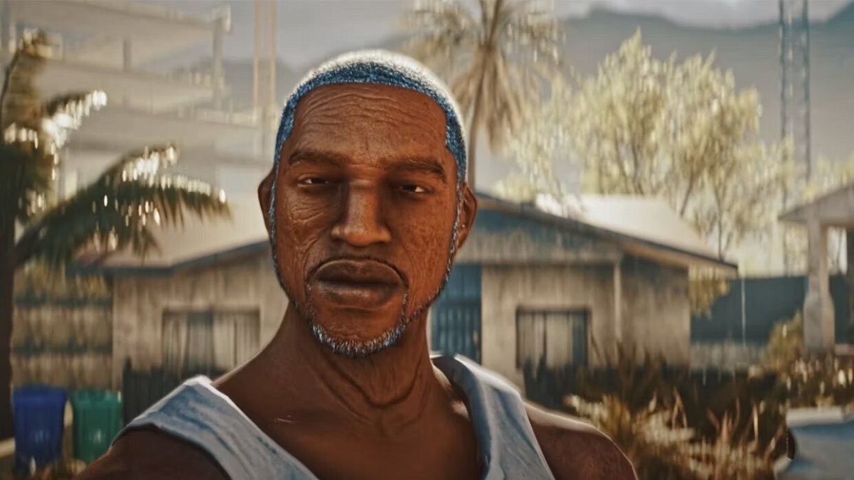Как Си Джей из GTA San Andreas будет выглядеть в старости - видео