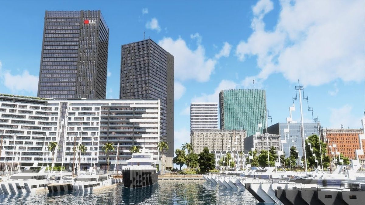 Надзвичайно реалістичне місто в Minecraft Надзвичайно реалістичне місто в Minecraft