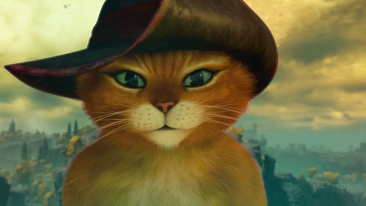 Кот в сапогах оказался в мире Elden Ring Кот в сапогах оказался в мире Elden Ring