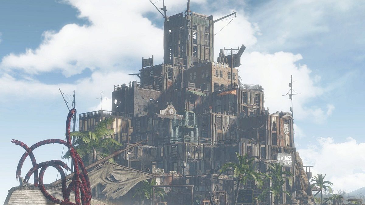 Геймер построил в игре Fallout 4 невероятный пиратский остров: увлекательное видео Геймер построил в игре Fallout 4 невероятный пиратский остров: увлекательное видео