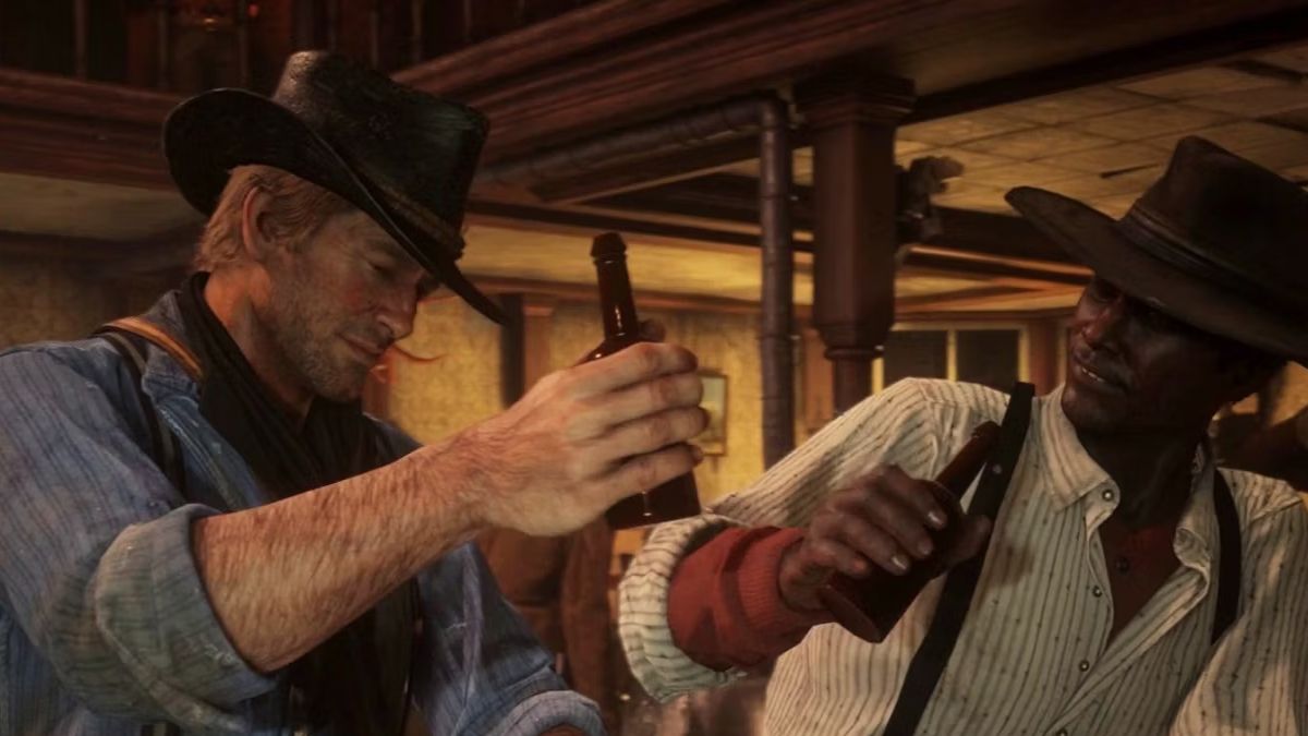 Игрок Red Dead Redemption 2 нашел секретную, "пьяную" реплику Артура Моргана