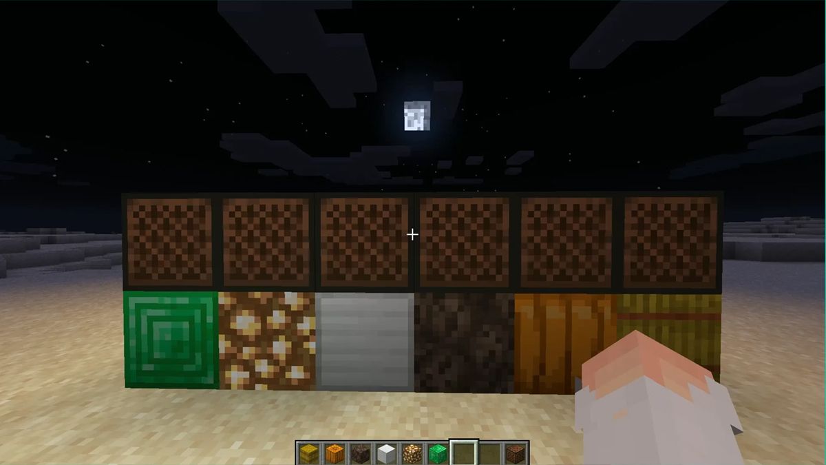 Игрок Minecraft воспроизвел известную песню в игре Игрок Minecraft воспроизвел известную песню в игре