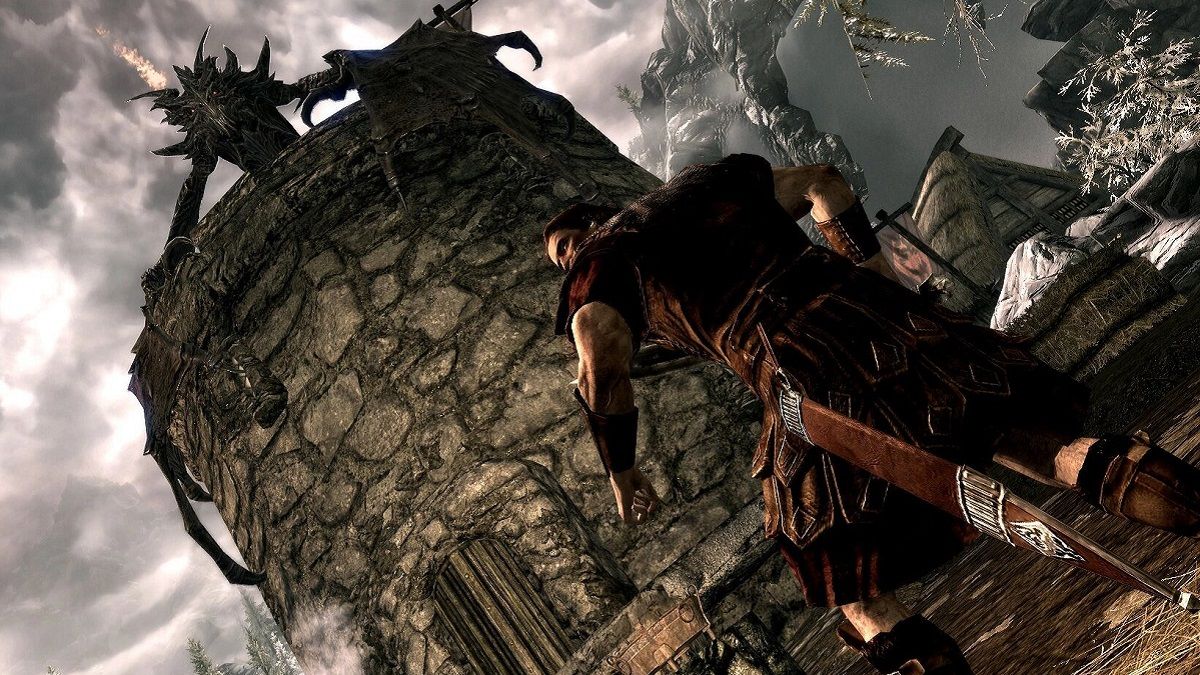 Skyrim - випадковий персонаж кумедно перервав культову сцену - відео Skyrim - випадковий персонаж кумедно перервав культову сцену - відео