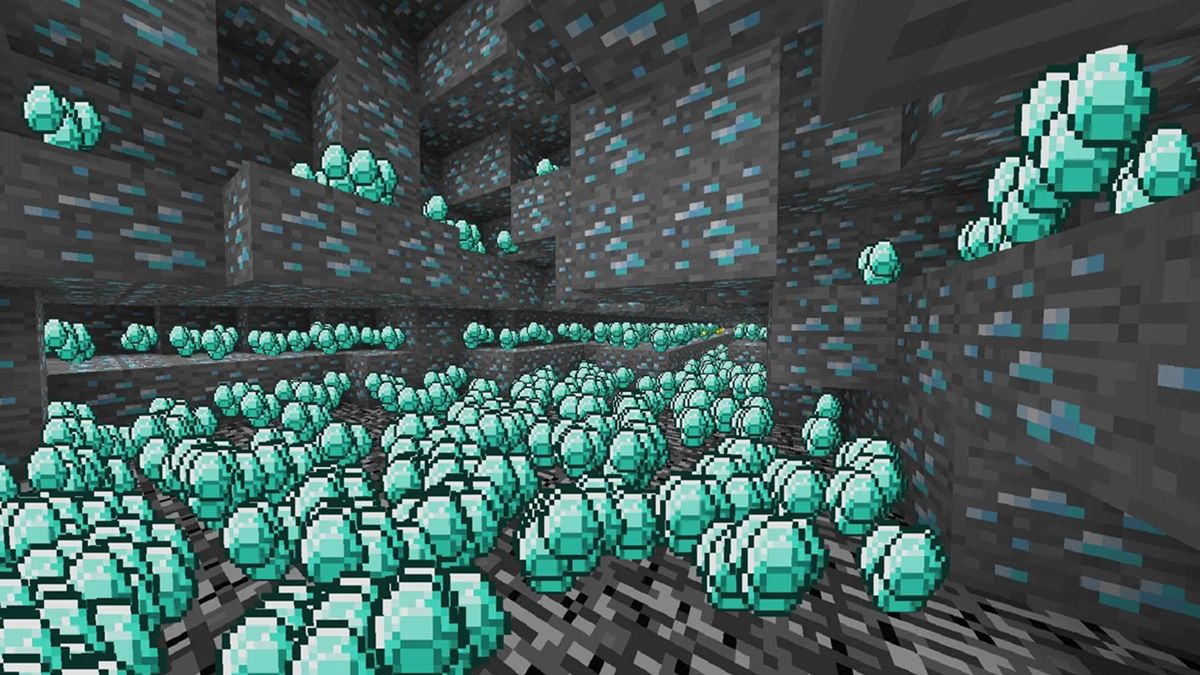 Игрок Minecraft установил рекорд, найдя невероятное количество алмазов за 24 часа