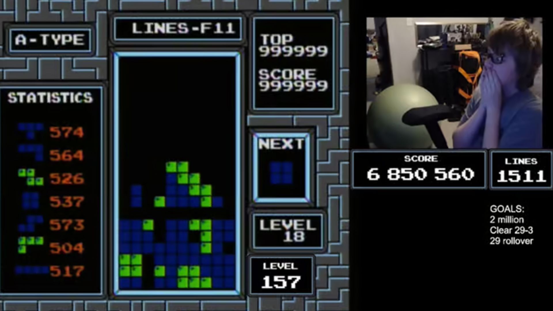 Підліток першим у світі "переміг" у Tetris NES