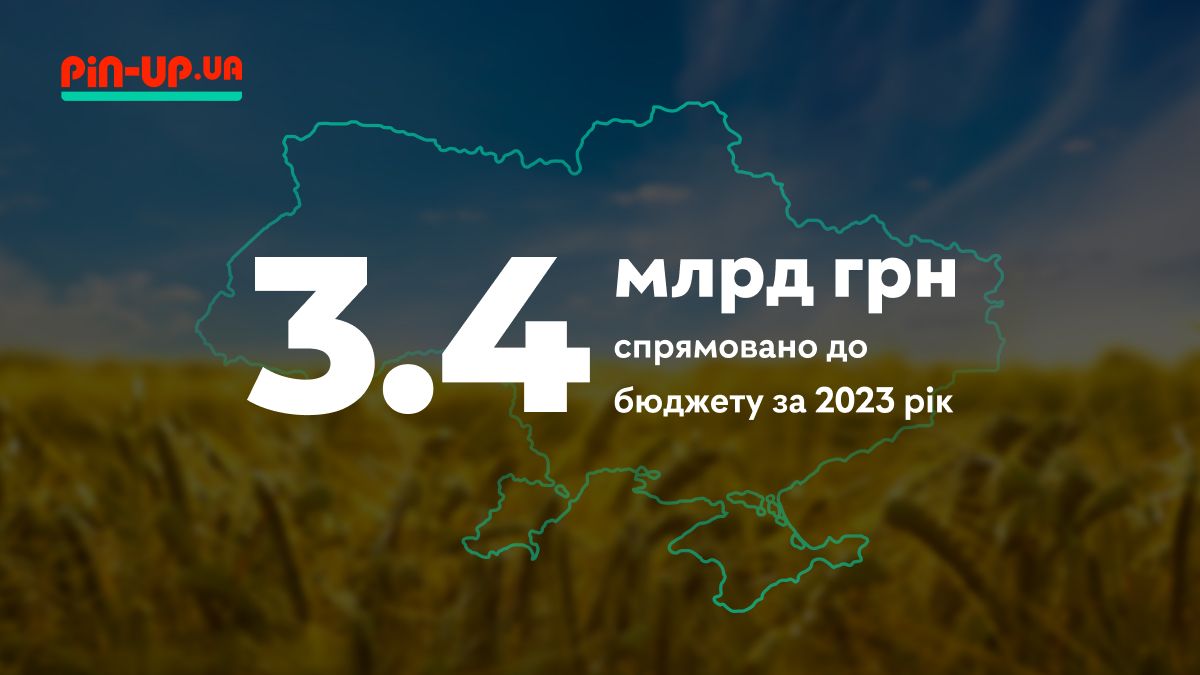 PIN-UP Ukraine спрямувала понад 3,4 мільярда гривень до бюджету за 2023 рік