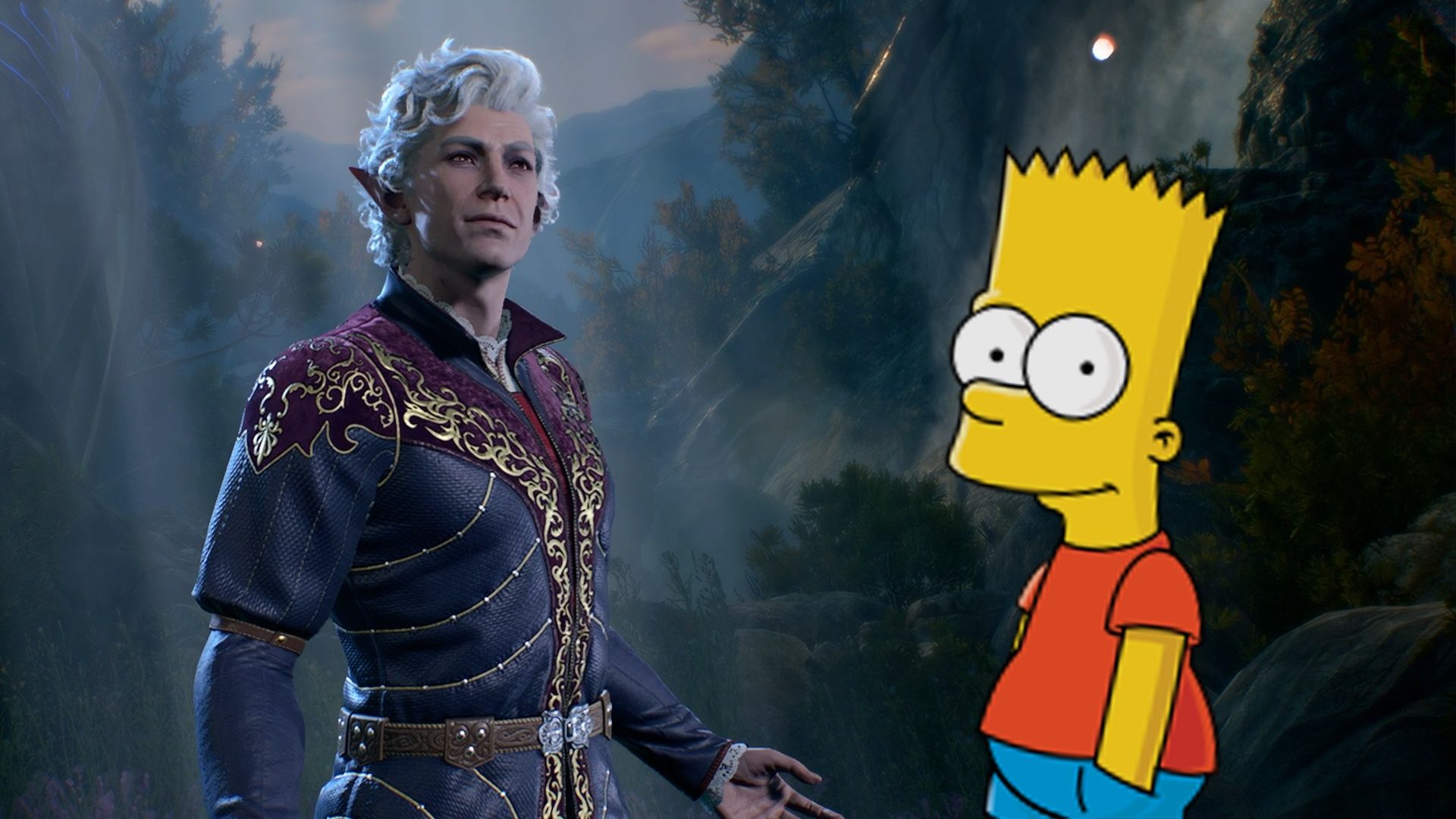 Фан-арт шанувальника Baldur's Gate 3 та Сімпсонів підкорив геймерів Фан-арт шанувальника Baldur's Gate 3 та Сімпсонів підкорив геймерів