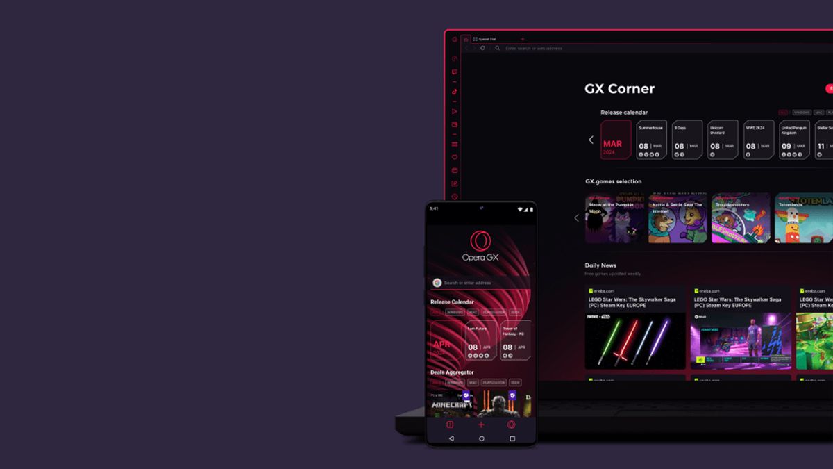 Opera GX – браузер для геймерів зі спеціальними функціями для ігор і стримерів