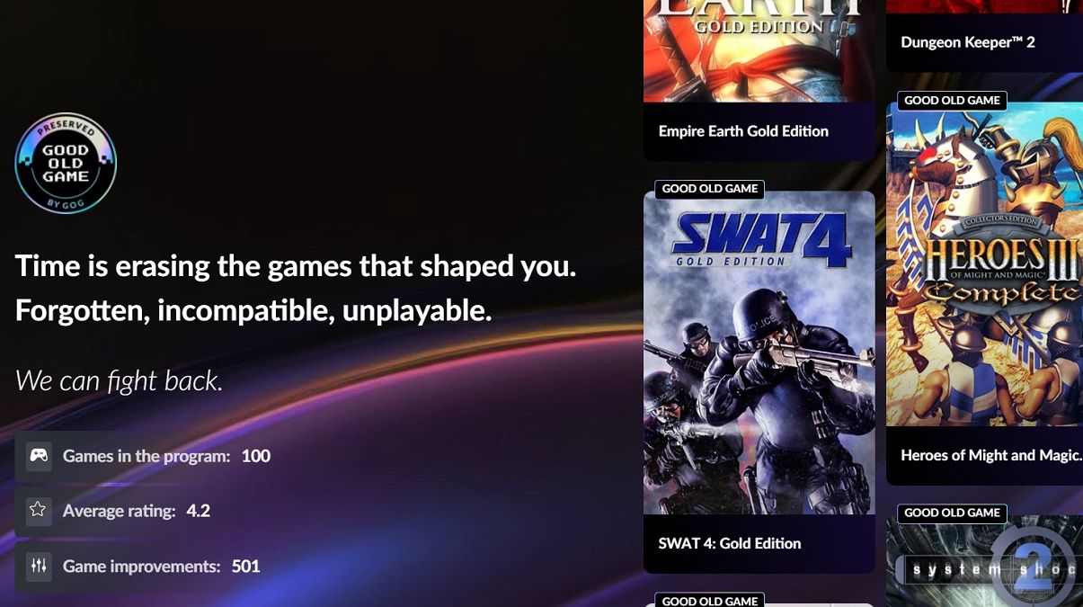 Цифровой музей: GOG запускает программу сохранения классических игр для будущих поколений - games Цифровой музей: GOG запускает программу сохранения классических игр для будущих поколений - games