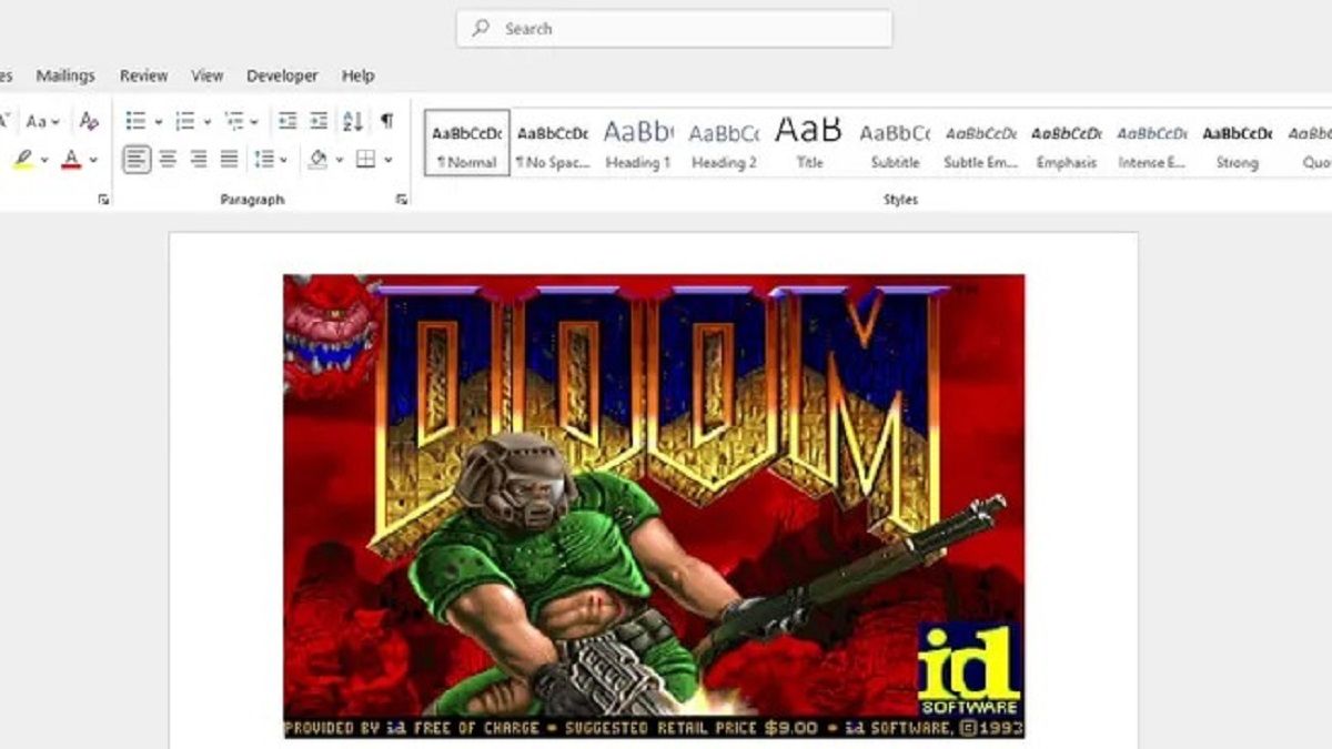 Игру Doom адаптировали для Microsoft Word и она прекрасно работает - games Игру Doom адаптировали для Microsoft Word и она прекрасно работает - games