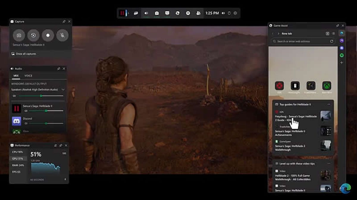 Game Assistant Microsoft Edge Game Assist для пользователей Windows 11 - games