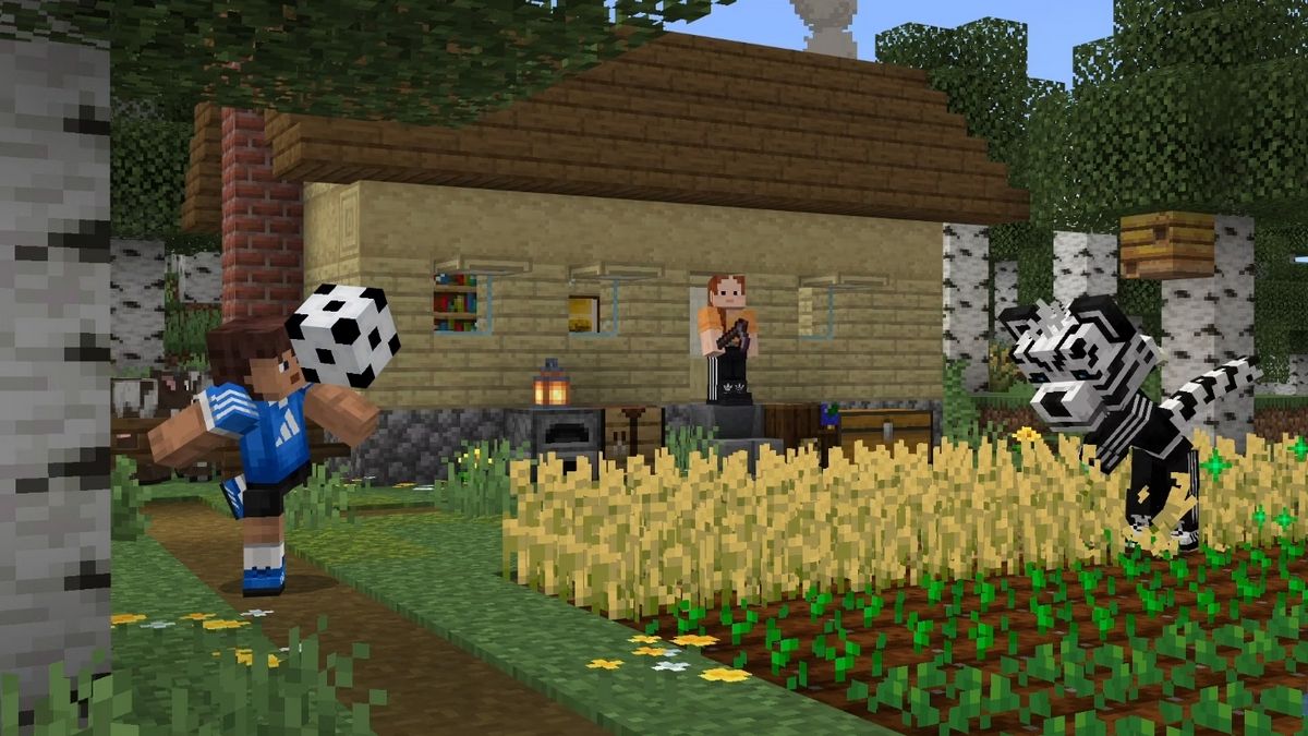Коллаборация Minecraft и Adidas приносит новых компаньонов, броню и реальную одежду