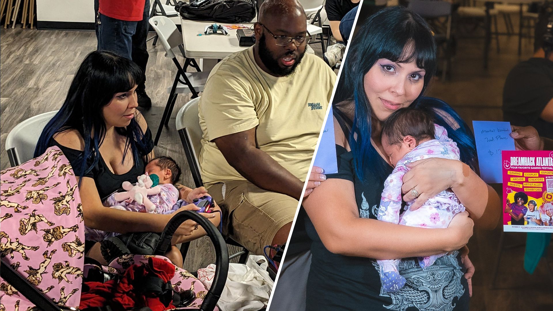 Мама и ее 5-дневная дочь выиграли турнир по Mortal Kombat Мама и ее 5-дневная дочь выиграли турнир по Mortal Kombat