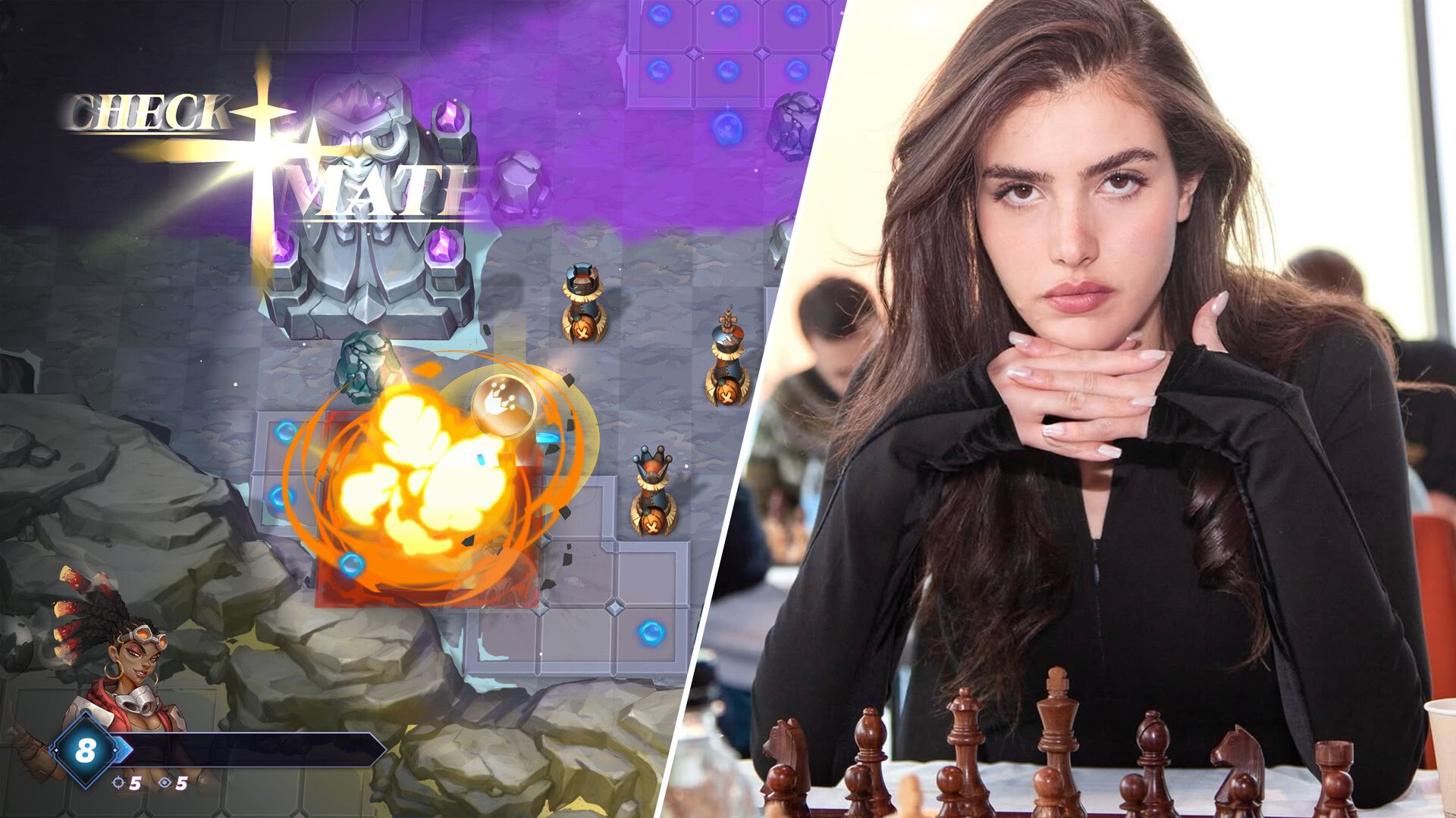 Fortnite та шахи поєднали у відеогру – найефектніша шахістка світу представила власний проєкт