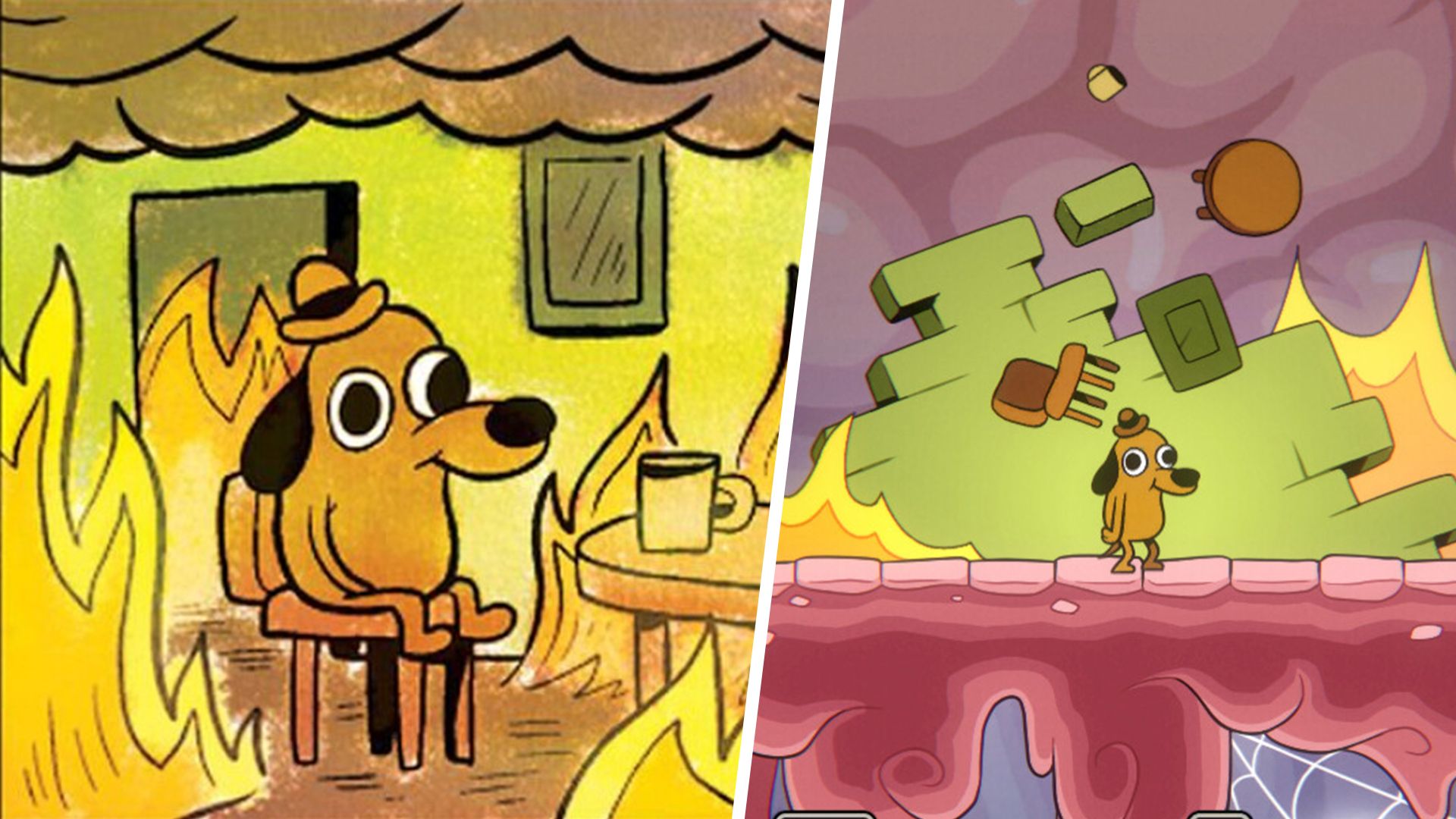 This is fine став відеогрою – за мотивами відомого мему створили справжню гру This is fine став відеогрою – за мотивами відомого мему створили справжню гру