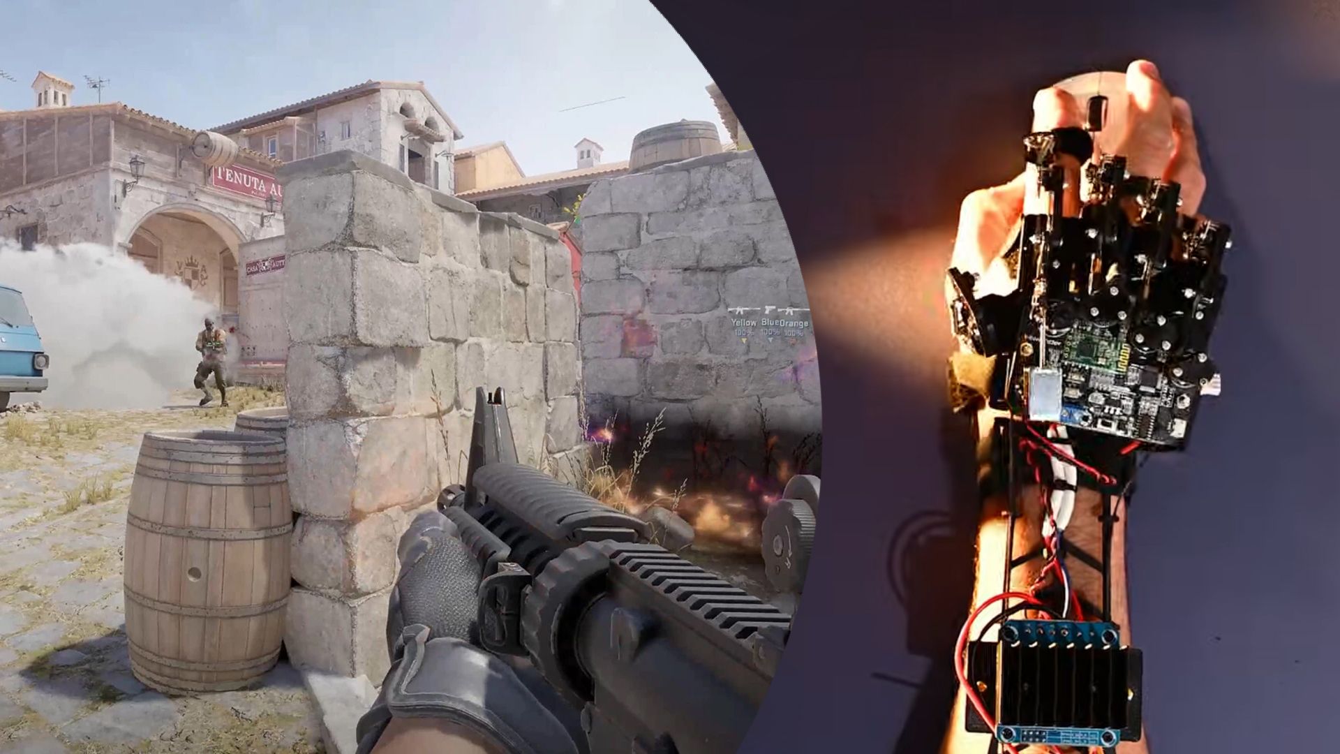 Блогер створив екзоскелет, який покращує реакцію у Counter-Strike 2 