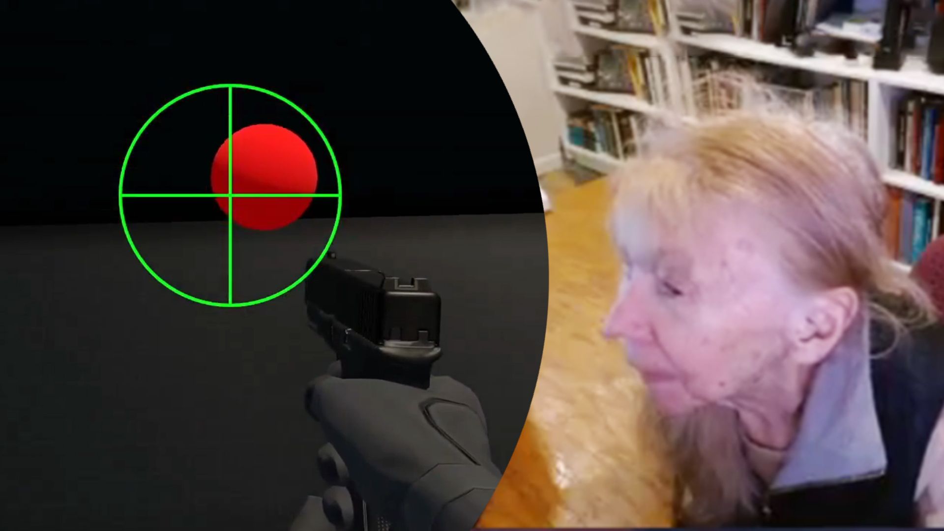 Практично сліпа бабуся показала фантастичний результат стрільби у Aimlabs