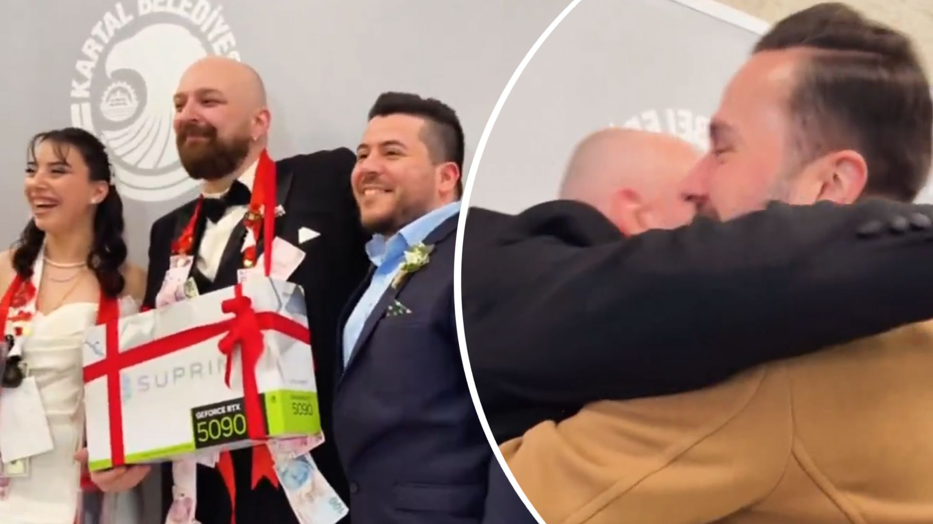 Молодоженам подарили детали к ПК вместо конвертов – какой была их реакция